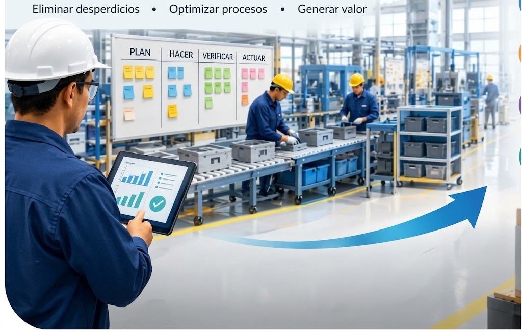 Imagen del curso Diplomado de Manufactura Esbelta V2, Orientado a la Mejora Contínua